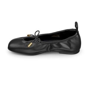Alohas ROSALIND BLACK LEATHER BALLET FLATS
